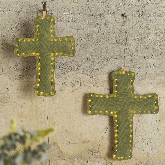 Les croix lumineuses vertes